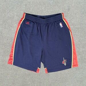 Cleveland Cavaliers Adidas Shorts Mens Size XL Basketball NBA Logo Blue Red‎